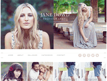 Tablet Screenshot of janedowdphotography.com